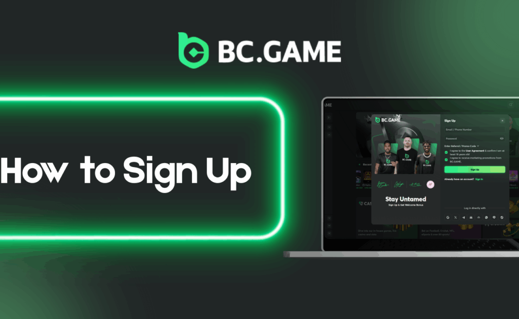 How to Sign Up at BC.Game Crypto Casino?