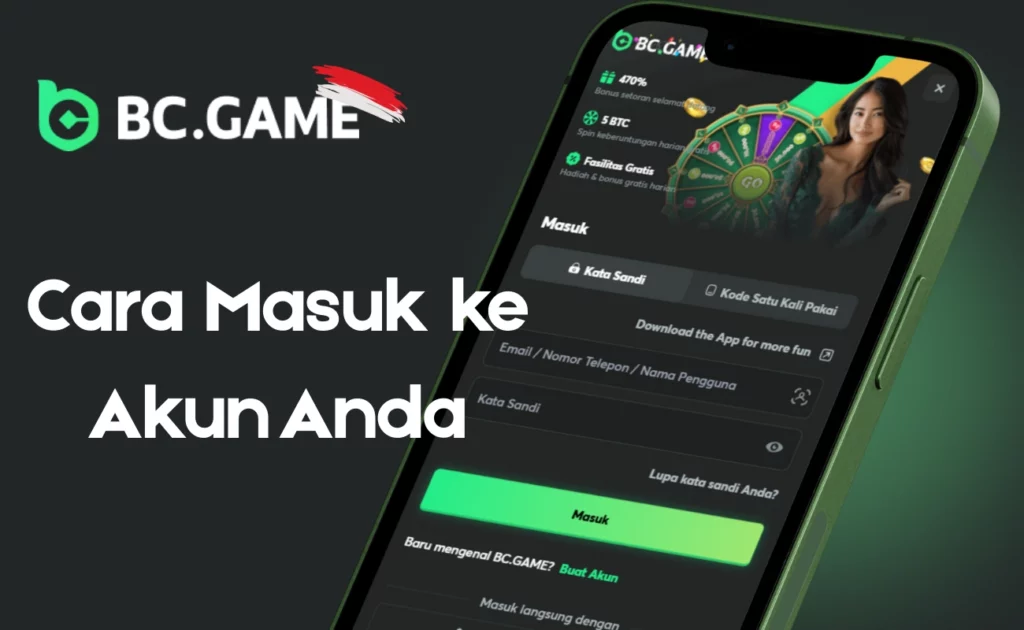 Login Aplikasi BC Game